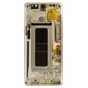 ECRAN LCD + VITRE TACTILE + CHASSIS SAMSUNG GALAXY NOTE 8 OR GOLD (N950) (ORIGINE RECONDITIONNÉ A NEUF)