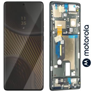 Ecran Complet Noir Moto Edge 30 Ultra Avec Châssis (Service Pack)