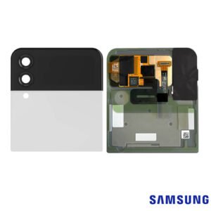 ÉCRAN LCD PETIT VITRE ARRIERE SAMSUNG GALAXY Z FLIP 4 (5G) BLANC (ORIGINE SERVICE PACK)