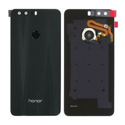 Vitre arrière Avec Empreinte Digitale Noir HONOR 8