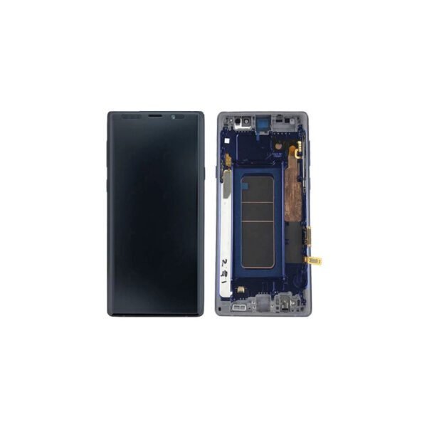 ECRAN LCD + VITRE TACTILE + CHASSIS SAMSUNG GALAXY NOTE 9 NOIR (N960) (ORIGINE RECONDITIONNÉ A NEUF)