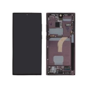 Ecran complet Bordeaux Galaxy S22 Ultra (S908) GH82-27488B (Service Pack)