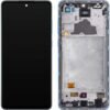 ECRAN LCD + VITRE TACTILE + CHASSIS SAMSUNG A72 4G(A725) BLEU (ORIGINE SERVICE PACK) GH82-25460A / GH82-25849A