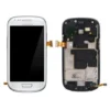 Ecran Samsung Galaxy S3 Mini (I8190) BLANC Sur Chassis (In-Cell)