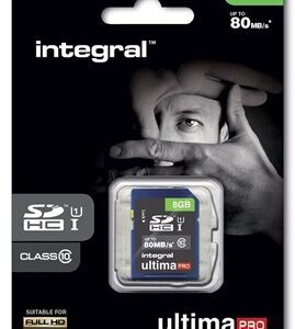 Carte Mémoire Integral 8 GB – Micro SDHC Avec Adaptateur SD