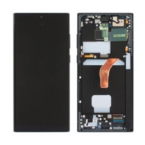 ECRAN LCD + VITRE TACTILE + CHASSIS SAMSUNG GALAXY S22 Graphite S901 (ORIGINE SERVICE PACK) GH82-27521E