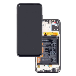 Ecran Huawei P40 Lite 4G Argent Sur Châssis + Batterie (Service Pack)