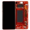 Ecran Complet Galaxy S10 (G973F)Rouge Service Pack (GH82-18835H)