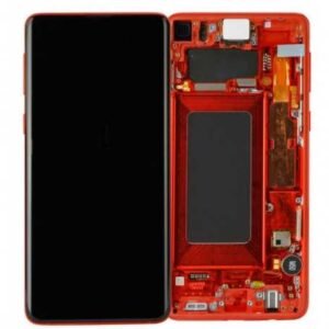 Ecran Complet Rouge Galaxy S10 (G973F) Service Pack (GH82-18835H)