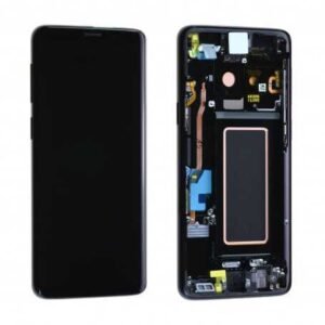 ECRAN LCD + VITRE TACTILE + CHASSIS SAMSUNG GALAXY S9 NOIR G960 (ORIGINE RECONDITIONNÉ A NEUF)