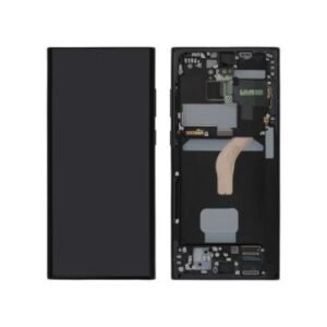 ECRAN LCD + VITRE TACTILE + CHASSIS SAMSUNG GALAXY S22 ULTRA Graphite (S908) (SERVICE PACK)GH82-27488E