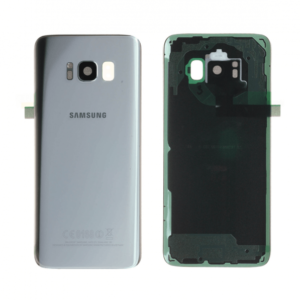 CACHE BATTERIE SAMSUNG GALAXY S8 ARGENT (G950) + LENTILLE CAMERA