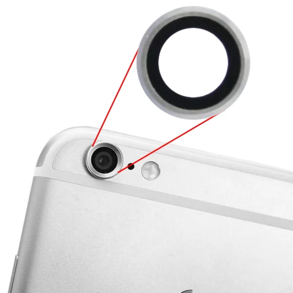 Protection Vitre Lentille Caméra Arrière IPhone 6 Plus Argent