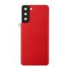 Vitre arrière Samsung Galaxy S21 PLUS 5G (G996) ROUGE CARBONE (SANS LENTILLE CAMERA)