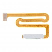 Bouton d’alimentation et câble flexible de capteur d’empreintes digitales pour Samsung Galaxy A12/M12 blanc HQ