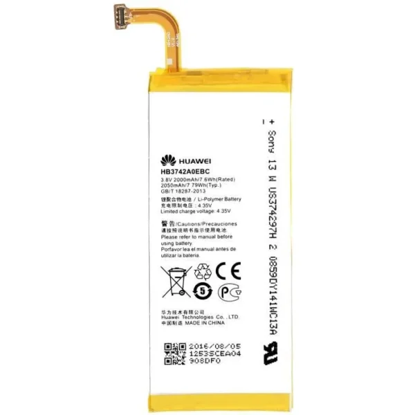 Batterie Huawei Ascend P6  (HB3742A0EBC)