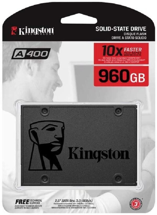 Disque Dur SSD Kingston A400 SATA 2,5″ (Origine) 960GB