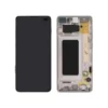 Ecran Complet Blanc Céramique Galaxy S10+ (G975F)(Service Pack)GH82-18849J