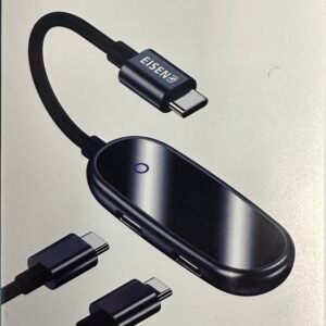 Eisen Adaptateur USB-C 2 en 1 Type-C Audio + Adaptateur de charge