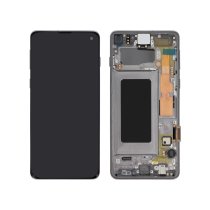 ECRAN LCD + VITRE TACTILE SAMSUNG GALAXY S10 NOIR G973 ( SERVICE PACK) GH82-18850A