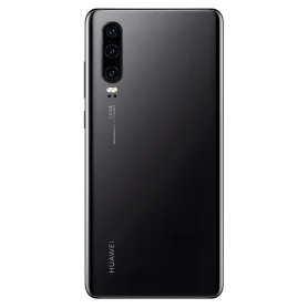 VITRE ARRIÈRE HUAWEI P30  NOIR (AVEC VITRE CAMERA)