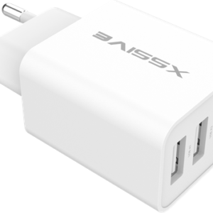 Chargeur USB Xssive Duo + câble Micro 2,1 A XSS-AC54-M – Blanc