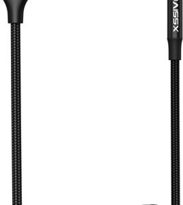 Câble USB-C vers auxiliaire 3,5 mm extensible Xssive 1,5 m. XSS-C3.5SBR – Noir