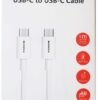 Câble Xssive Type-C vers Type-C 1 m XSS-PVC100CC - Blanc