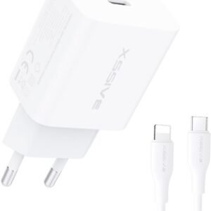 Chargeur rapide XssiXssive PD 20 W + C-iPhone XSS-AC65NW CL – Blanc