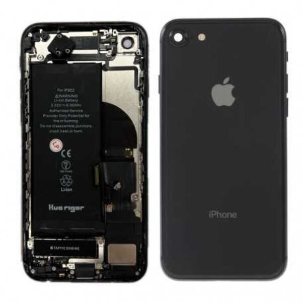Chassis Complet iPhone SE 2020 Noir Connecteur de Charge + Batterie (Origine Demonté) Grade B