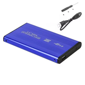 Boîtier pour Disque Dur Externe USB 3.0 2.5″ HDD – Bleu