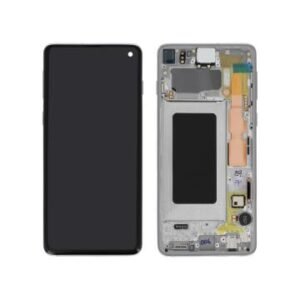 Ecran Complet Blanc Galaxy S10 (G973F) (Service Pack) GH82-18850B