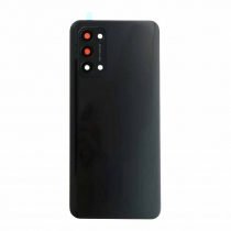 Couvercle de batterie + Adhésif de couvercle de batterie + Objectif de caméra arrière et lunette OPPO Reno5 4G Black Original