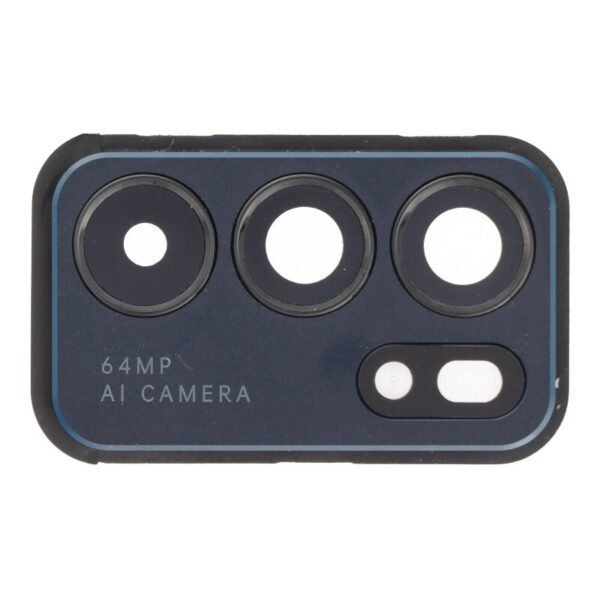 Objectif et Lunette de Caméra Arrière OPPO Reno6 5G CPH2251 Noir Original