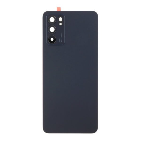 Couvercle de Batterie +Adhésif de Couvercle De batterie +Objectif de Caméra Arrière et Lunette OPPO Reno6 5G CPH2251 Noir Original