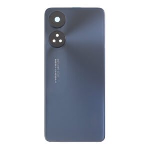 Couvercle de batterie + adhésif de couvercle de batterie + objectif de caméra arrière et lunette OPPO Reno8 T 4G CPH2481 Midnight Black (Origine)