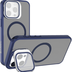 Coque arrière XSsive pour Magsafe avec objectif standard iPhone 13/14 – Bleu