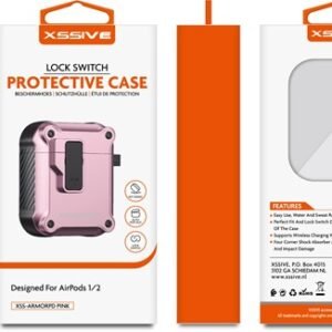 Étui de protection Xssive pour AirPods1/2 – Rose