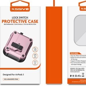 Étui de protection Xssive pour AirPods3 – Rose