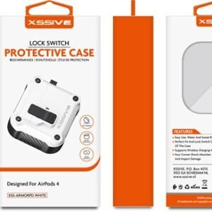 Étui de protection Xssive pour AirPods4 -Blanc