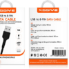 Câble USB-C vers 8 broches Xssive (iPhone) 1 m Noir