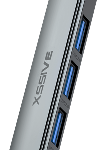 Hub USB 4 en 1 Vers USB-C Xssive