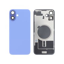 Vitre Arrière iPhone 16 Plus Outremer–Plaque Métal–NFC–Magsafe Premium