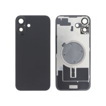 Vitre Arrière iPhone 16 Plus Noir  – Plaque Métal – NFC – Magsafe – Nappe Flash