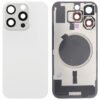 Vitre Arrière iPhone 15 Pro Titane Blanc (Sans MagSafe) (Premium)