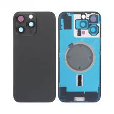 Vitre Arrière iPhone 16 Pro Max Noir Sans Magsafe (Premium)