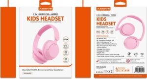 Casque Xssive 2 en 1 pour enfants Xssive - Rose