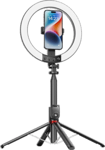 Perche à selfie Xssive avec trépied et anneau lumineux