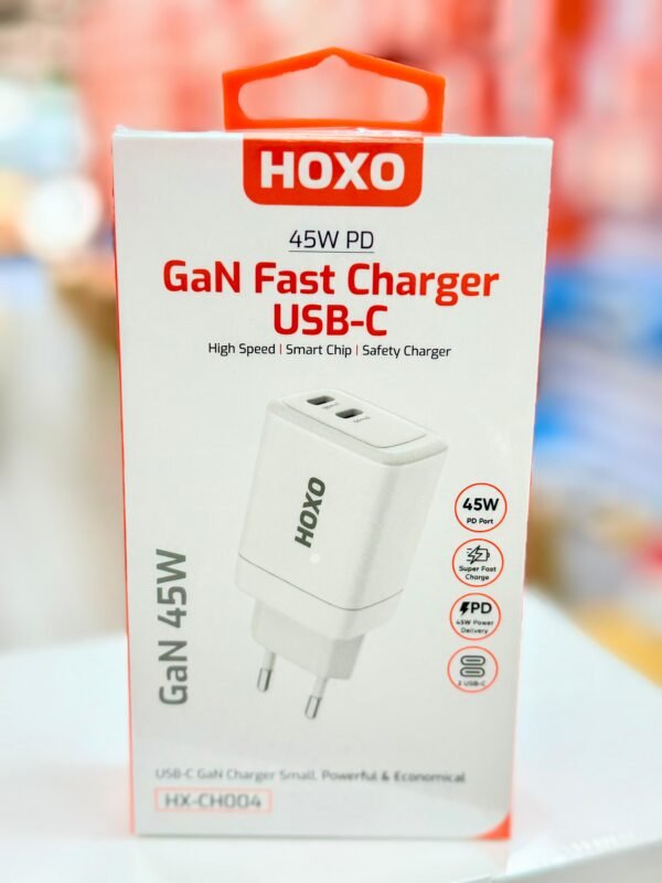 Hoxo chargeur rapide GaN 45w PD USB-C