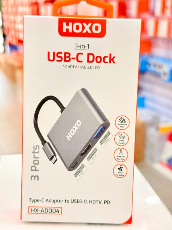 Hoxo 3-in-1 USB-C Hub